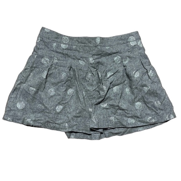 H&M Gray Glitter Polka Dot Mini Skirt Women’s Size 10 Tennis Skirt RARE Y2K - Picture 1 of 10